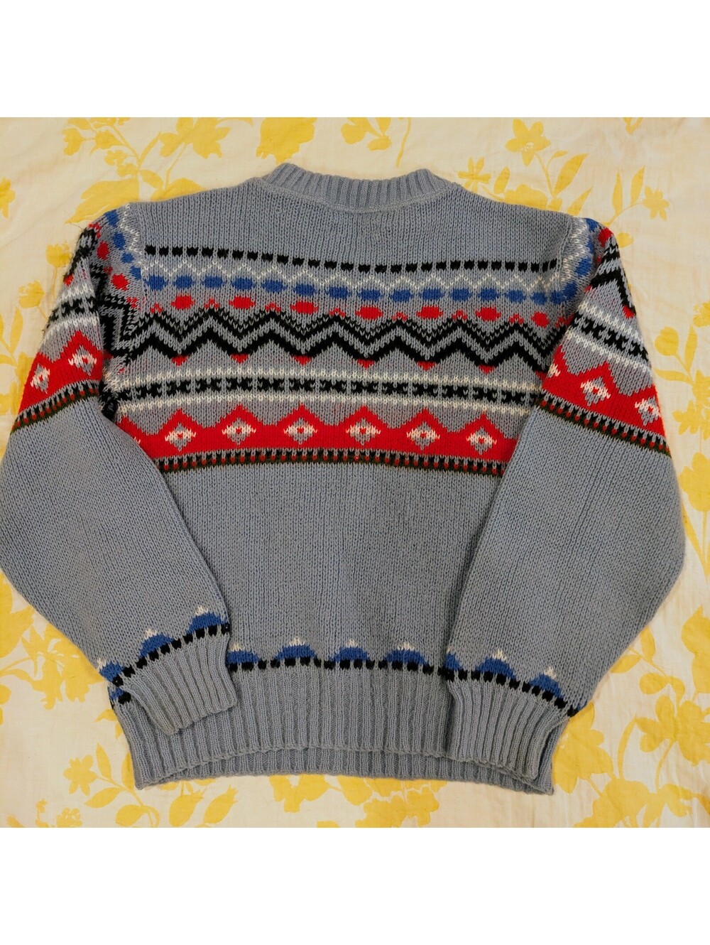 True vintage grandpa sweater, 100% Orlon Acrylic